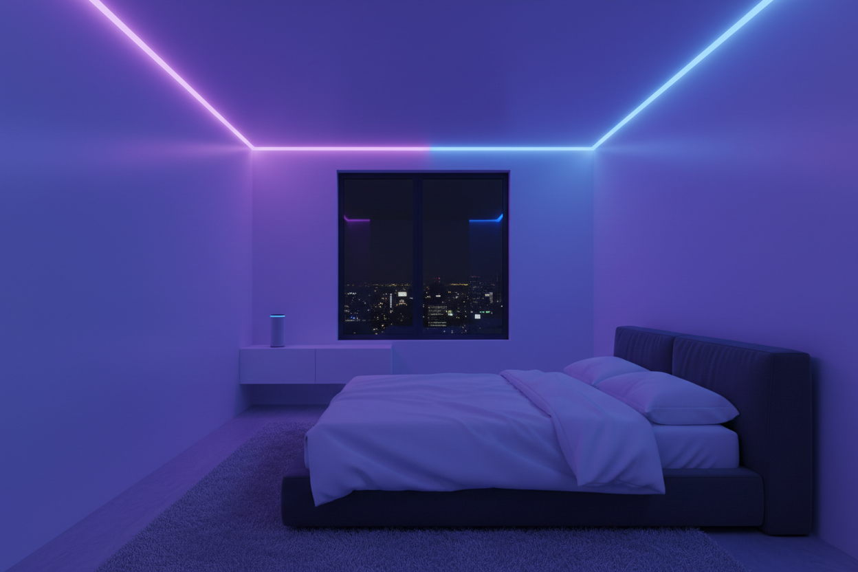 Premium Bedroom with RGB LED Lights